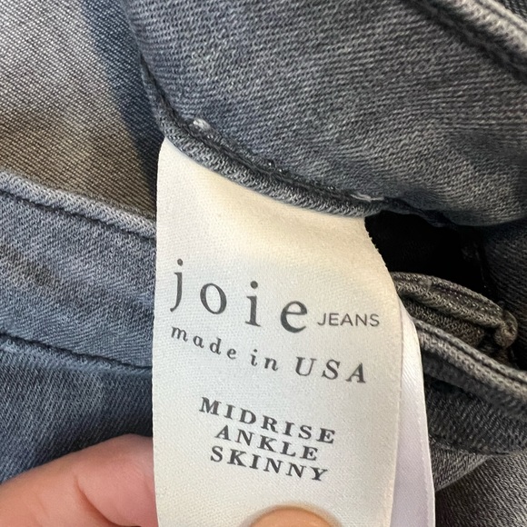 JOIE mid rise ankle skinny grey wash size 26 jeans - Picture 6 of 11